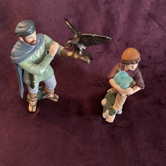 Hawthorne house Thomas Kincaide nativity”Falconer & Stable Boy” EUC - Picture 6 of 9